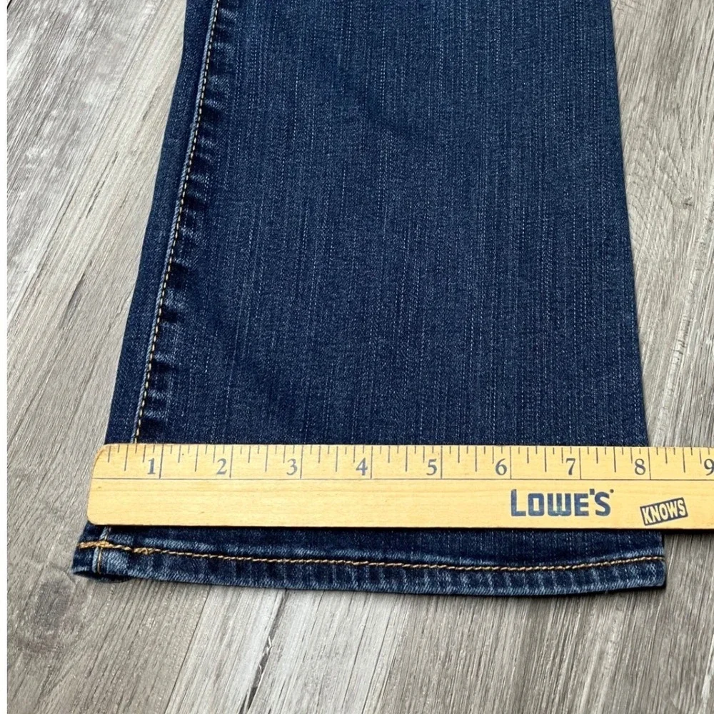 American Eagle Outfitters Kick Boot Jeans Womens Size 6 Dark Wash Denim - Picture 3 of 7